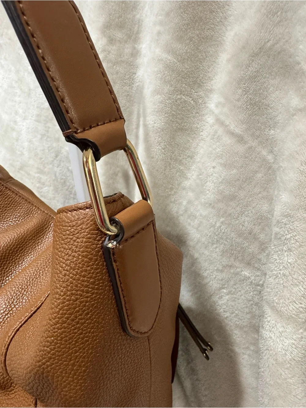 Michael Kors Evie Hobo Pebbled Leather Shoulder Bag